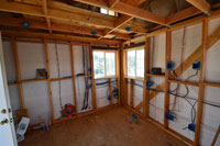 Control Shed "In The Wall" Wiring is complete